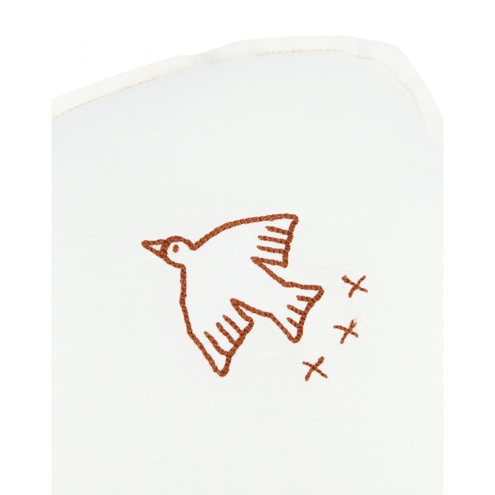 EMBROIDERED CLOUD CUSHION L1N0 WASHED LINEN