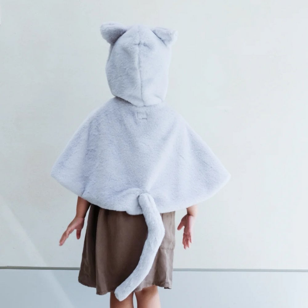 CAT DRESS UP CAPE - GREY