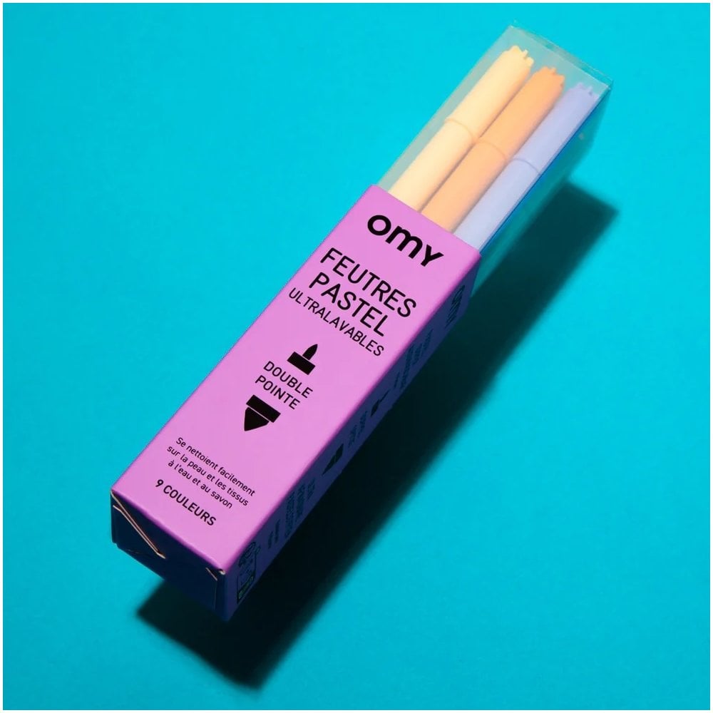 9 PASTEL MARKER PENS