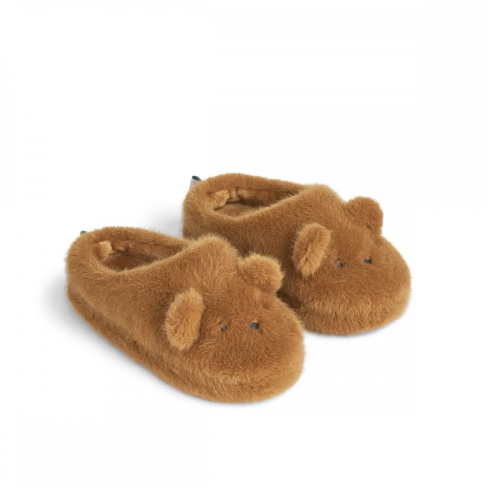 AVIAJA BEAR SLIPPERS - CARAMEL