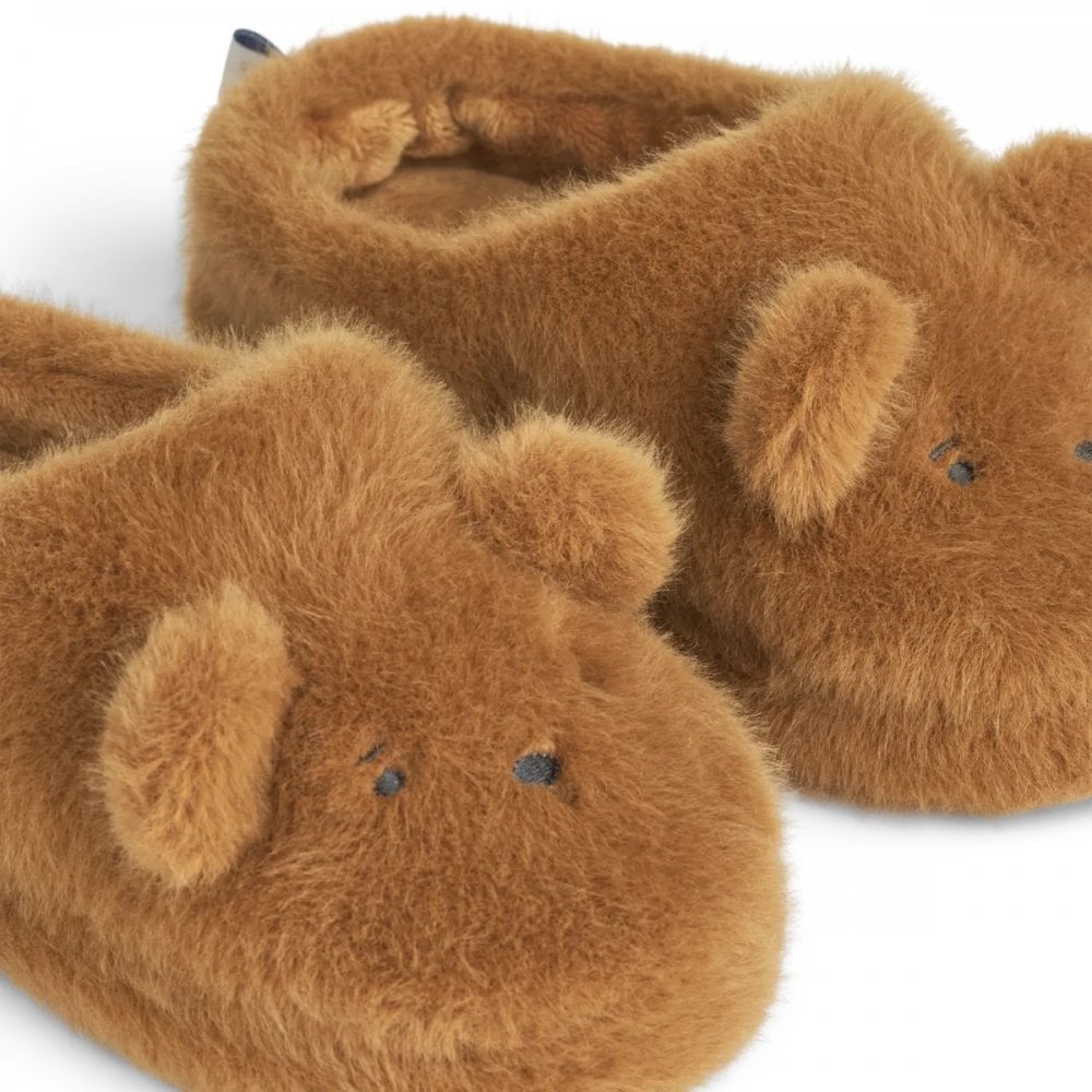 AVIAJA BEAR SLIPPERS - CARAMEL