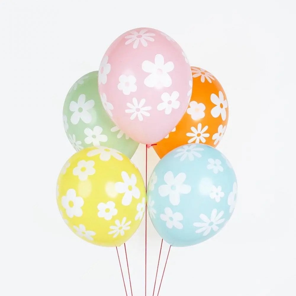 5 BALLOONS - SPRING FLOWERS
