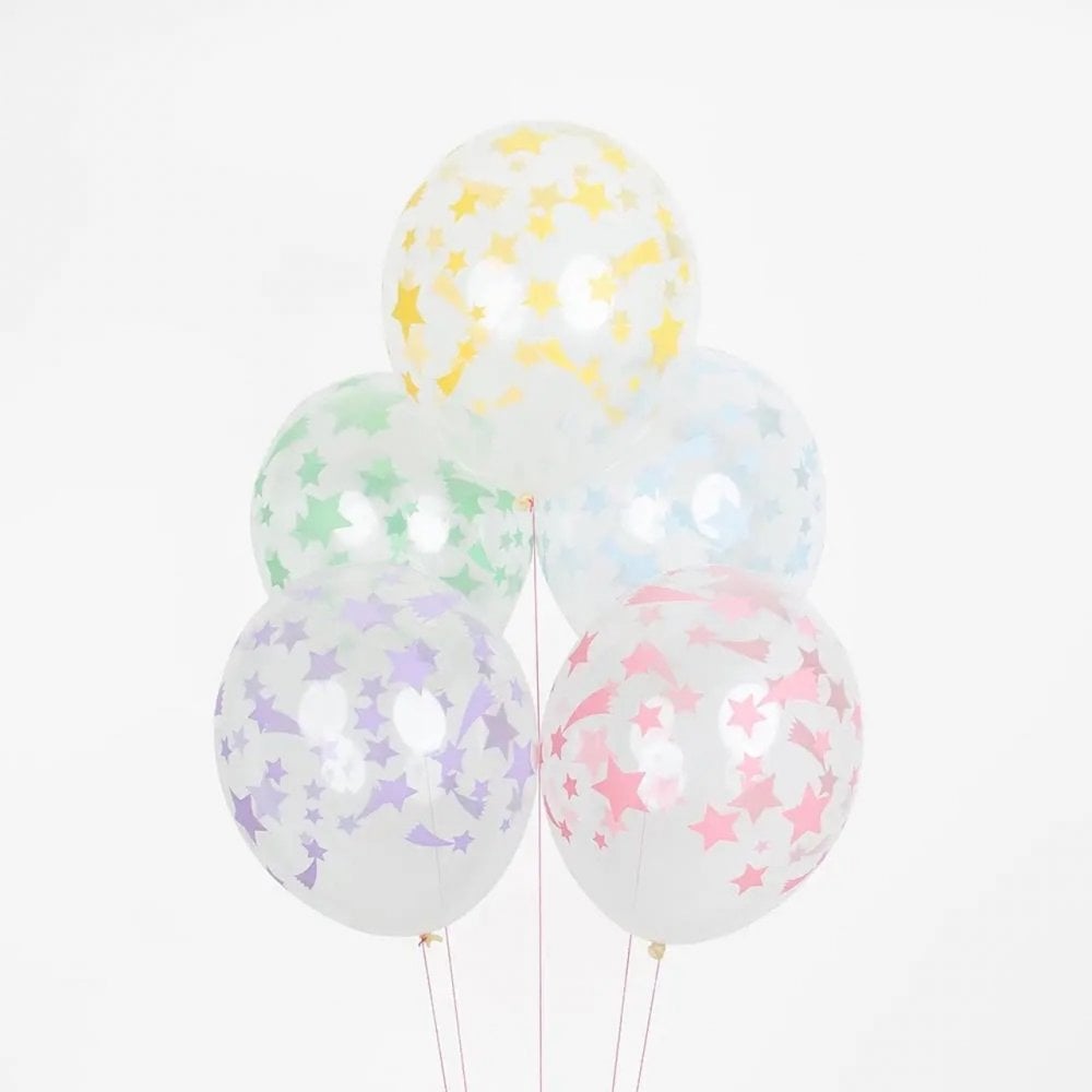 5 BALLOONS - PASTEL STARS