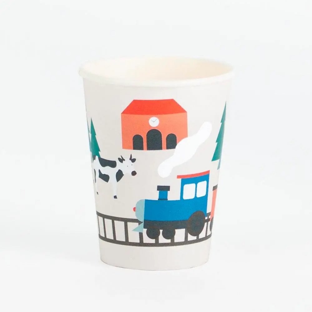 8 TRAIN RIDE CUPS