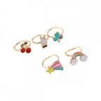 5 PIECE RING SET FLOWER BOX
