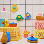 ROTATING SUCTION CUP BATH TOY SET