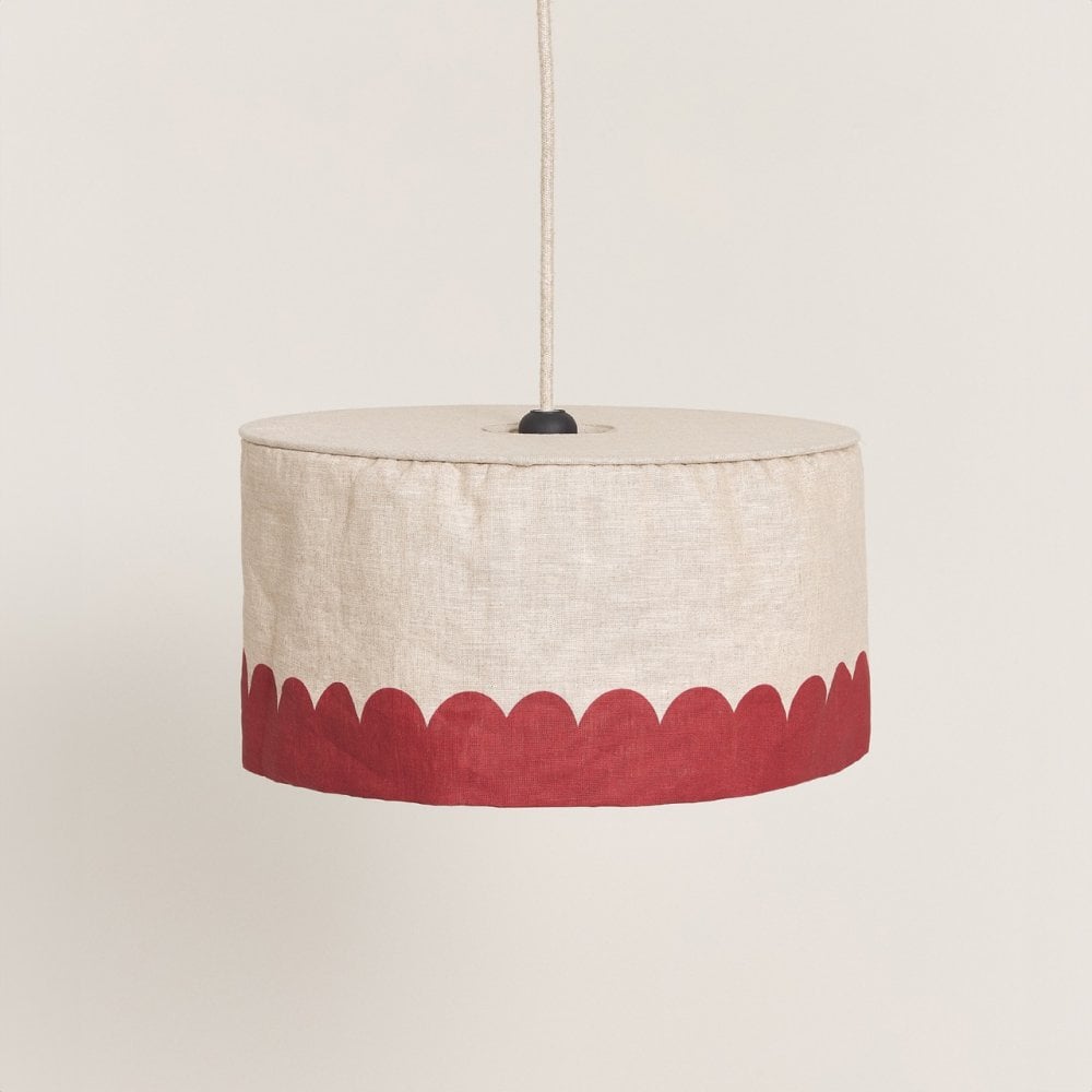 PENDANT LINEN LAMPSHADE 40cm VIBES
