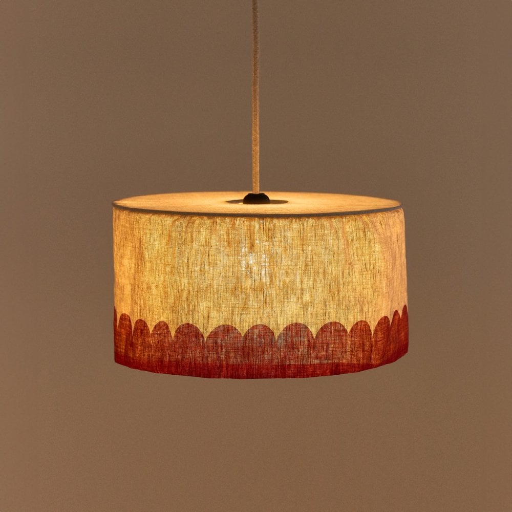 PENDANT LINEN LAMPSHADE 40cm VIBES