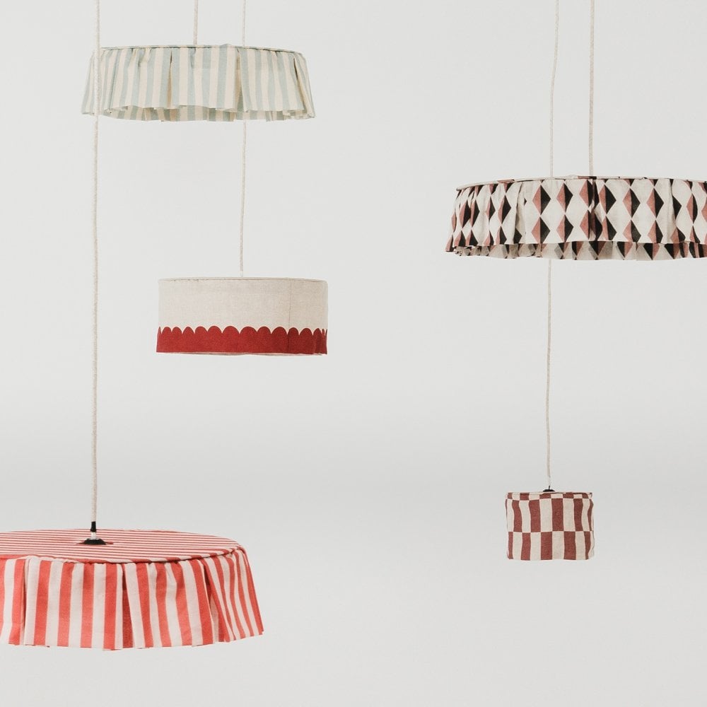 PENDANT LINEN LAMPSHADE 20cm VIBES