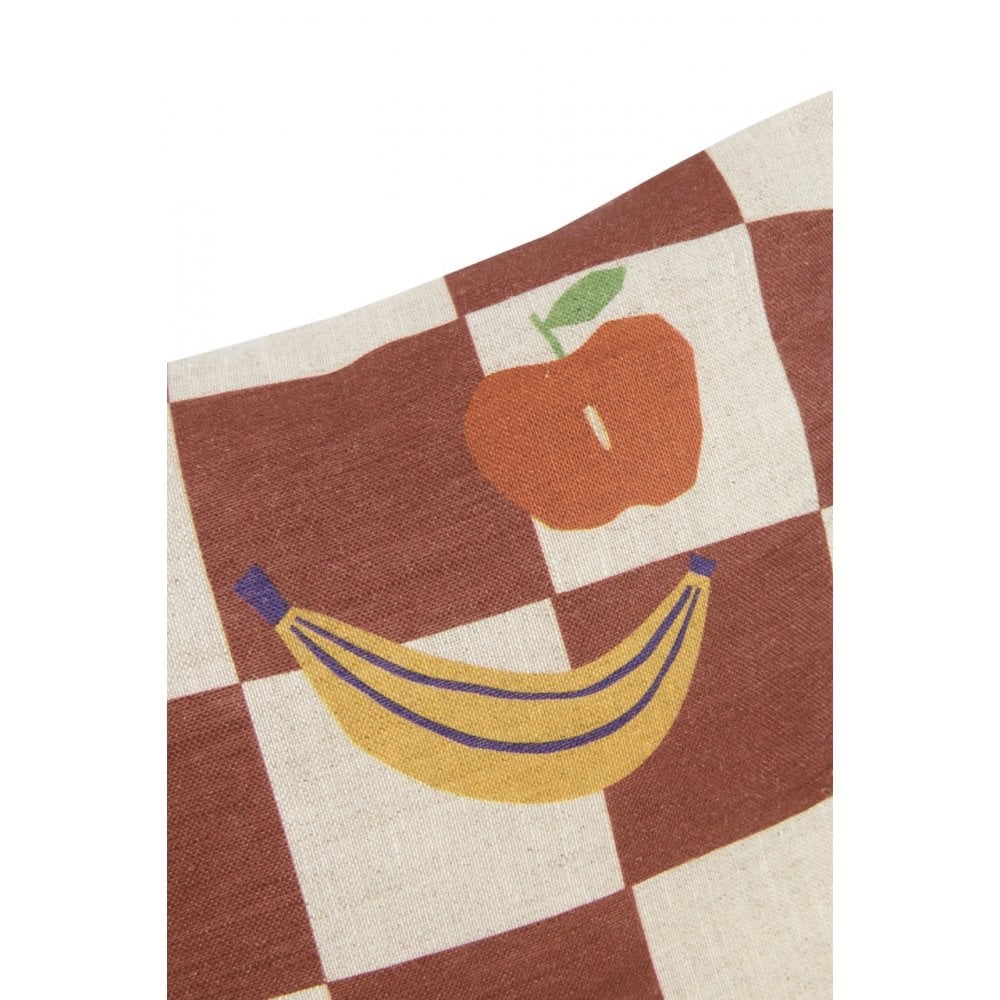 SMALL RECTANGULAR LINEN CUSHION VIBES
