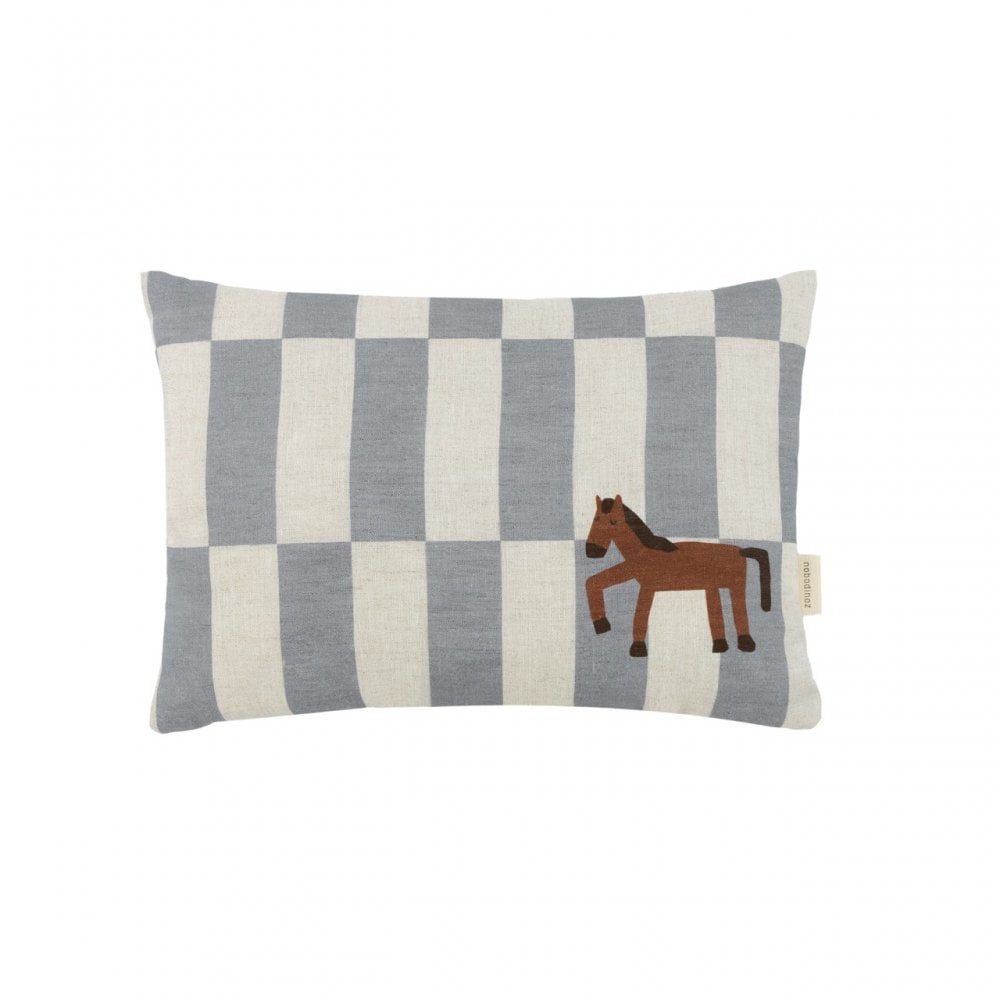 SMALL RECTANGULAR LINEN CUSHION VIBES
