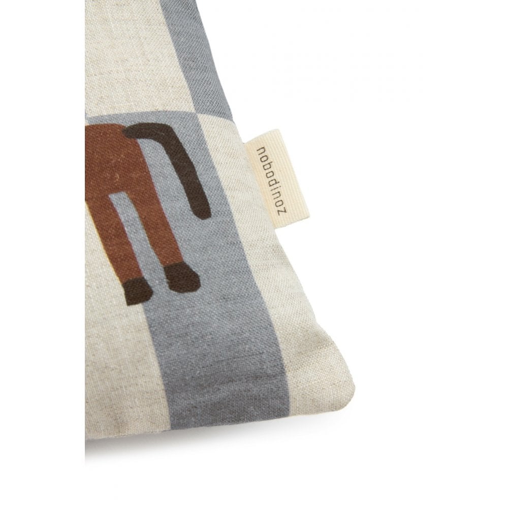 SMALL RECTANGULAR LINEN CUSHION VIBES