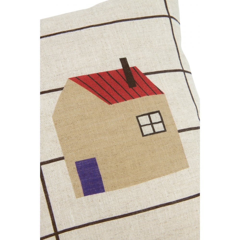 SMALL RECTANGULAR LINEN CUSHION VIBES