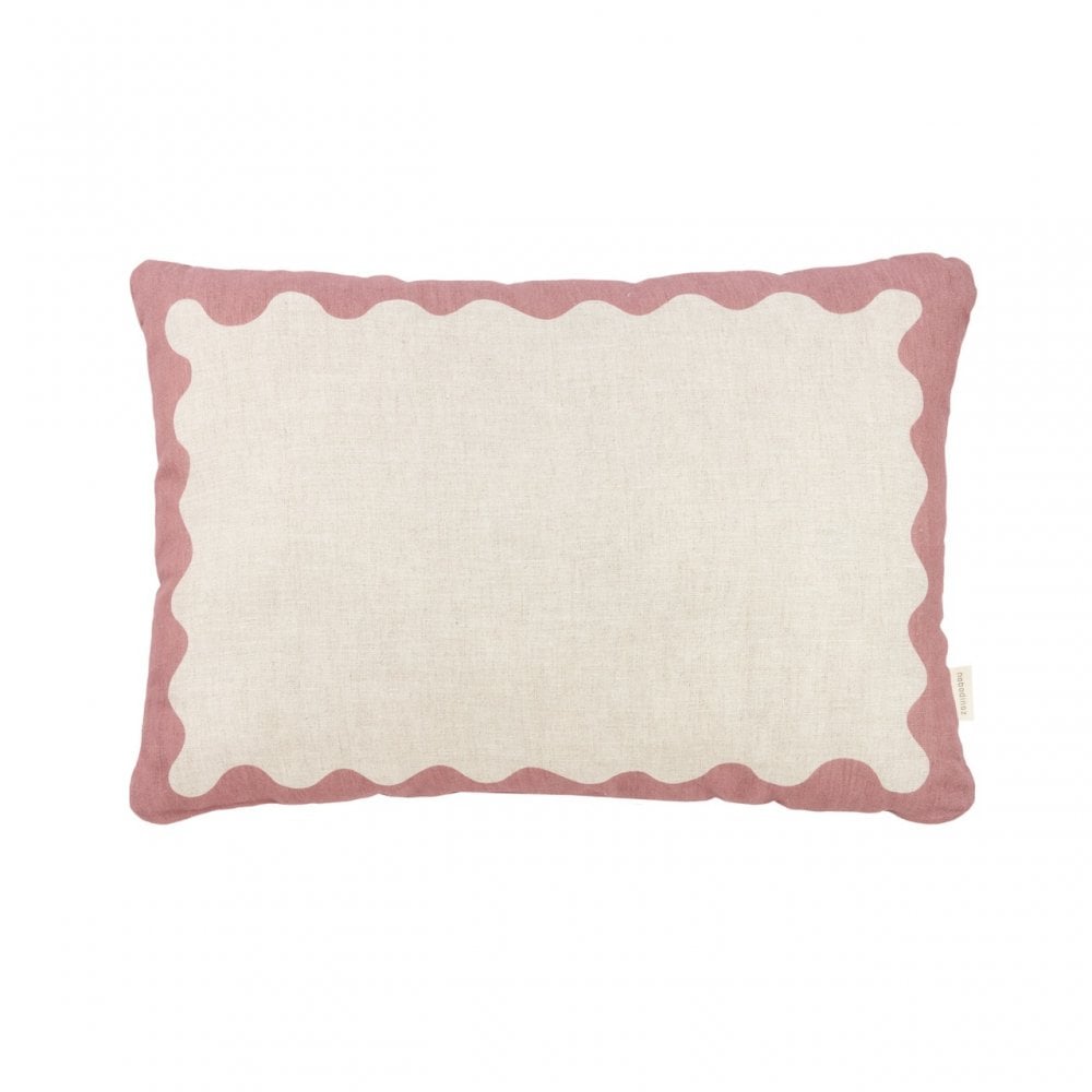 LARGE RECTANGULAR LINEN CUSHION VIBES