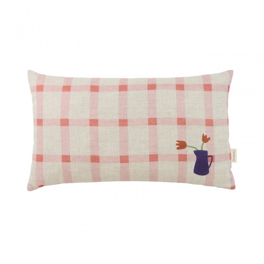 MEDIUM RECTANGULAR LINEN CUSHION VIBES