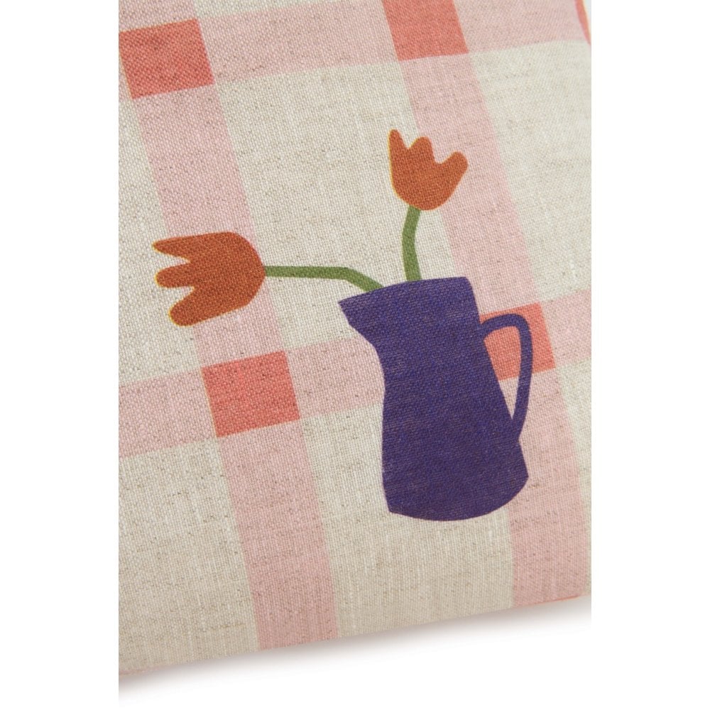 MEDIUM RECTANGULAR LINEN CUSHION VIBES
