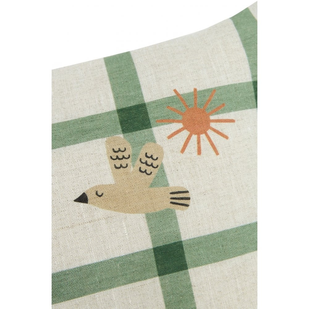 MEDIUM RECTANGULAR LINEN CUSHION VIBES