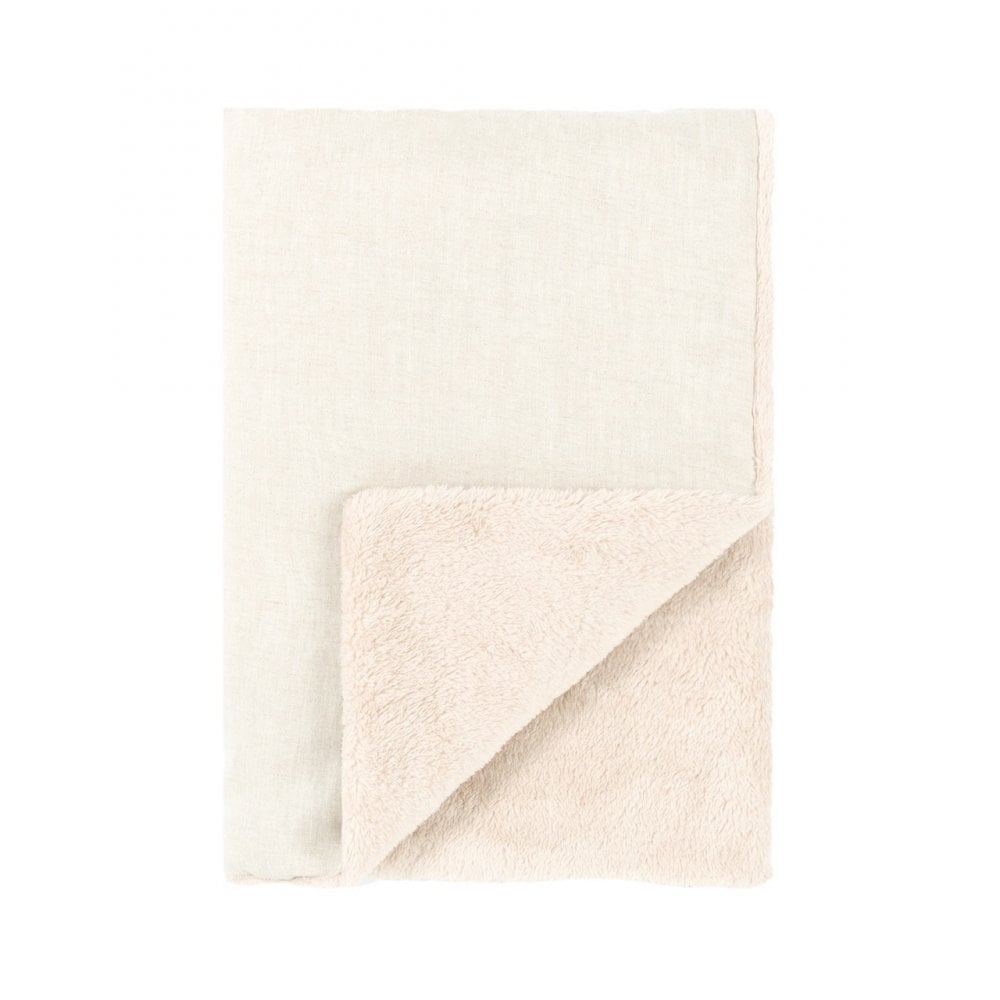 L1N0 EMBROIDERED WINTER BLANKET FRENCH LINEN