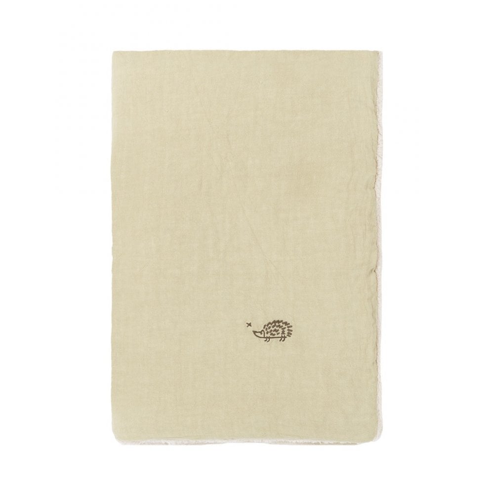 L1N0 EMBROIDERED WINTER BLANKET FRENCH LINEN