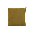 EMBROIDERED SQUARE CUSHION L1N0 WASHED LINEN 45x45cm