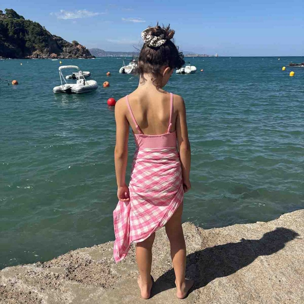BIANCA SWADDLE - VICHY NEON PINK