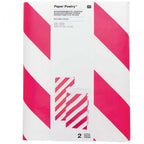 MEDIUM PAPER STORAGE BAGS - PINK STRIPE