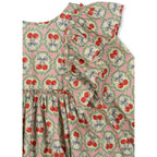 EVIA LONG SLEEVE BOW DRESS - CHERRY BOW