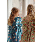 EVIA LONG SLEEVE BOW DRESS - CHERRY BOW