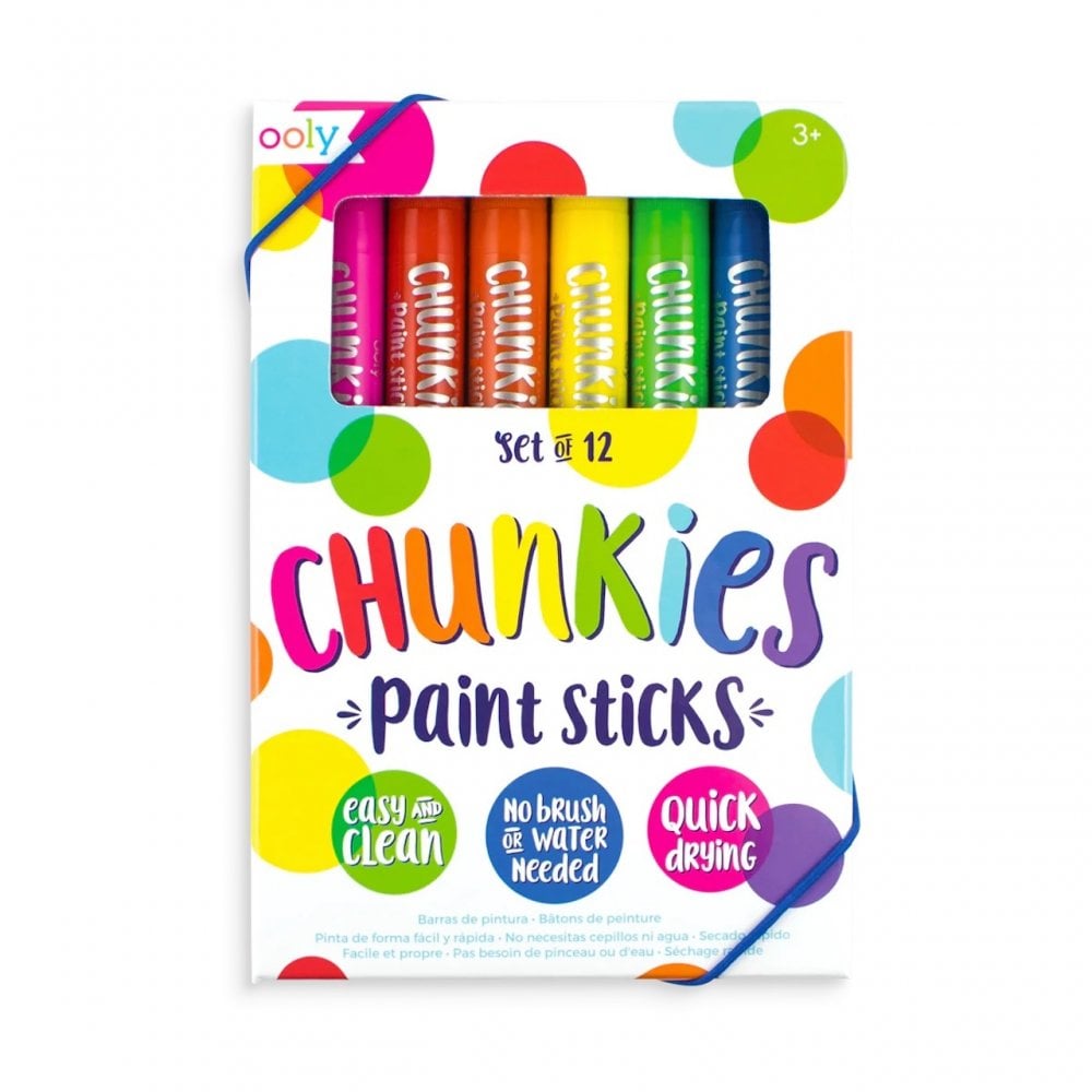 CHUNKIES PAINT STICKS - 12 COLOURS