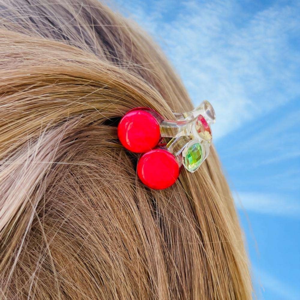 CHERRY HAIR CLIP
