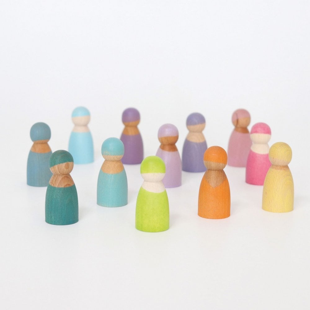 PASTEL RAINBOW FRIENDS - SET OF 12