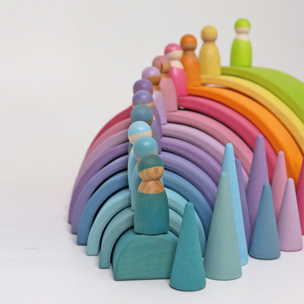 PASTEL RAINBOW FRIENDS - SET OF 12