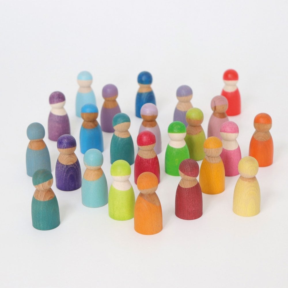 PASTEL RAINBOW FRIENDS - SET OF 12