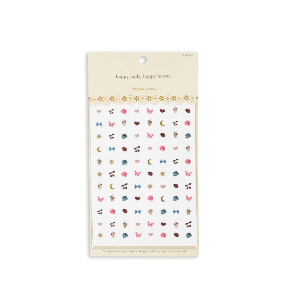 NAIL STICKERS - CATS, CHERRIES, BOWS MULTI