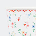 8 DITSY POSY SCALLOPED CUPS