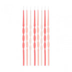 16 LIBERTY WHARFEDALE PARTY CANDLES - PINKS