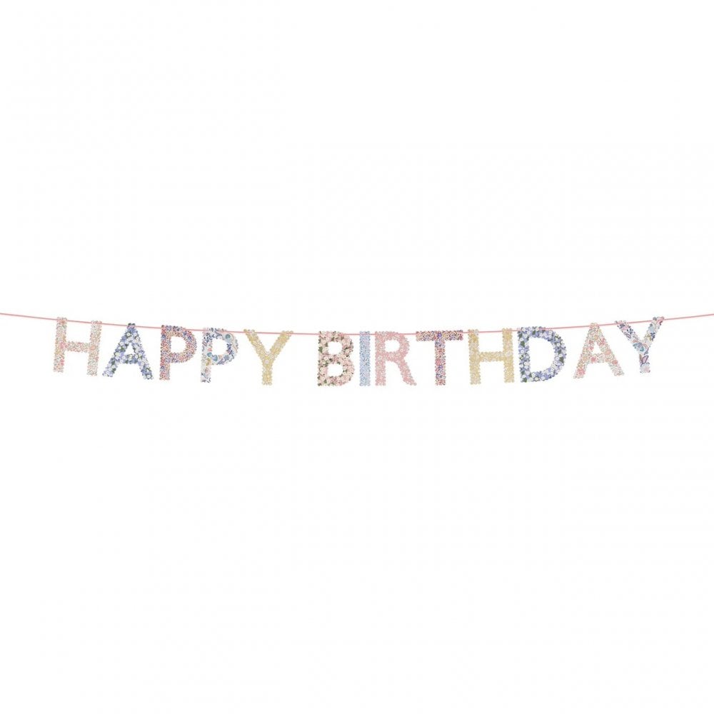 LIBERTY PRINT HAPPY BIRTHDAY GARLAND