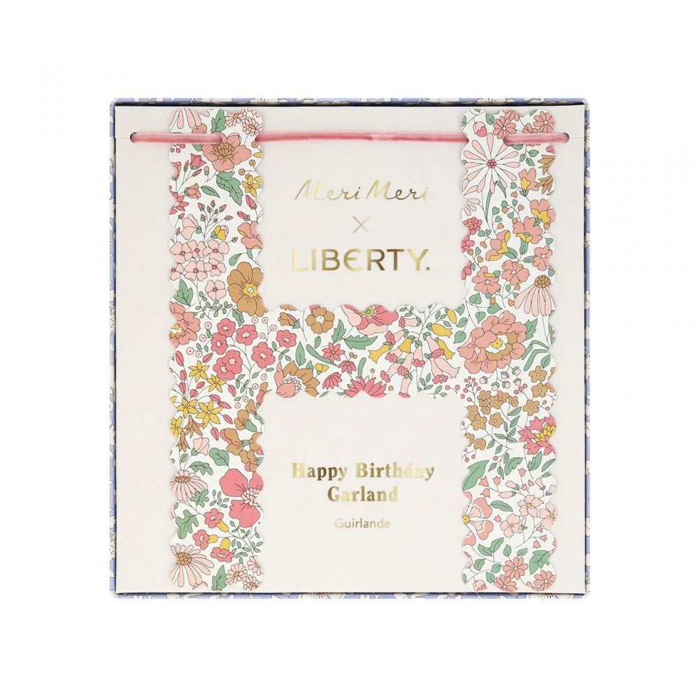 LIBERTY PRINT HAPPY BIRTHDAY GARLAND