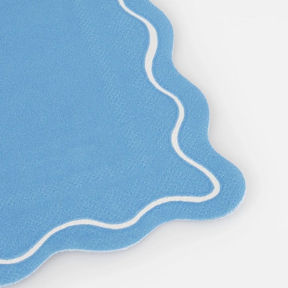 16 MIXED WAVY LINE LARGE NAPKINS