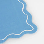 16 MIXED WAVY LINE LARGE NAPKINS