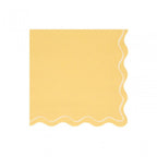 16 MIXED WAVY LINE LARGE NAPKINS