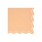 16 MIXED WAVY LINE LARGE NAPKINS