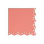 16 MIXED WAVY LINE LARGE NAPKINS