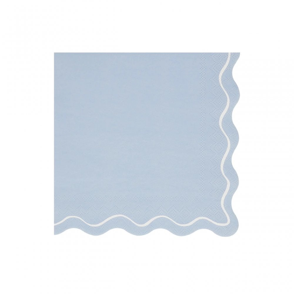 16 MIXED WAVY LINE LARGE NAPKINS