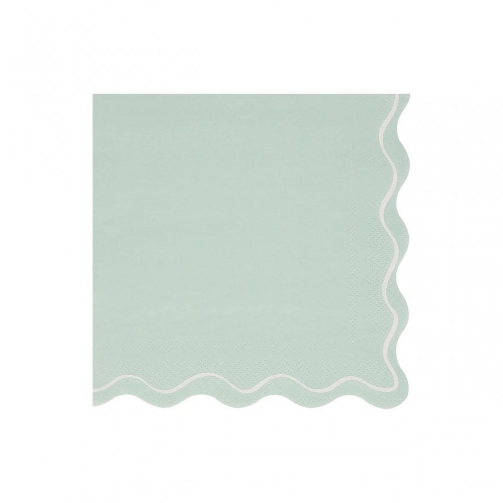 16 MIXED WAVY LINE LARGE NAPKINS