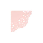 16 BRODERIE ANGLAISE LACE NAPKINS - PINK + PEACH