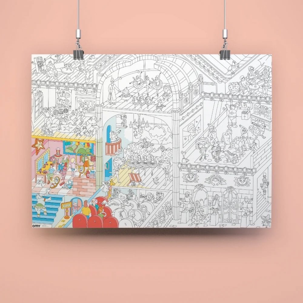 GIANT COLOURING POSTER - DANCE
