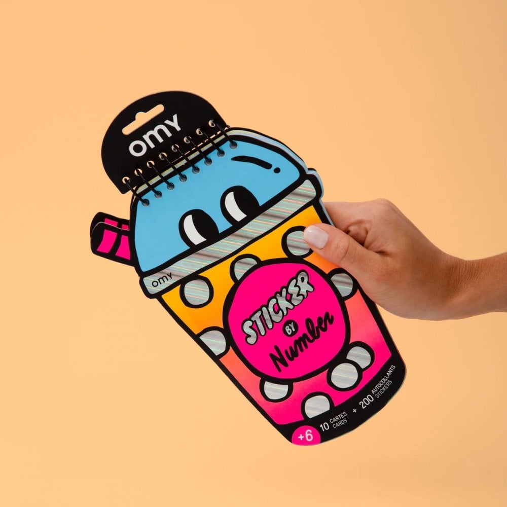 STICKER BY NUMBERS BOOK - BUBBLE TEA (6 YEARS+)