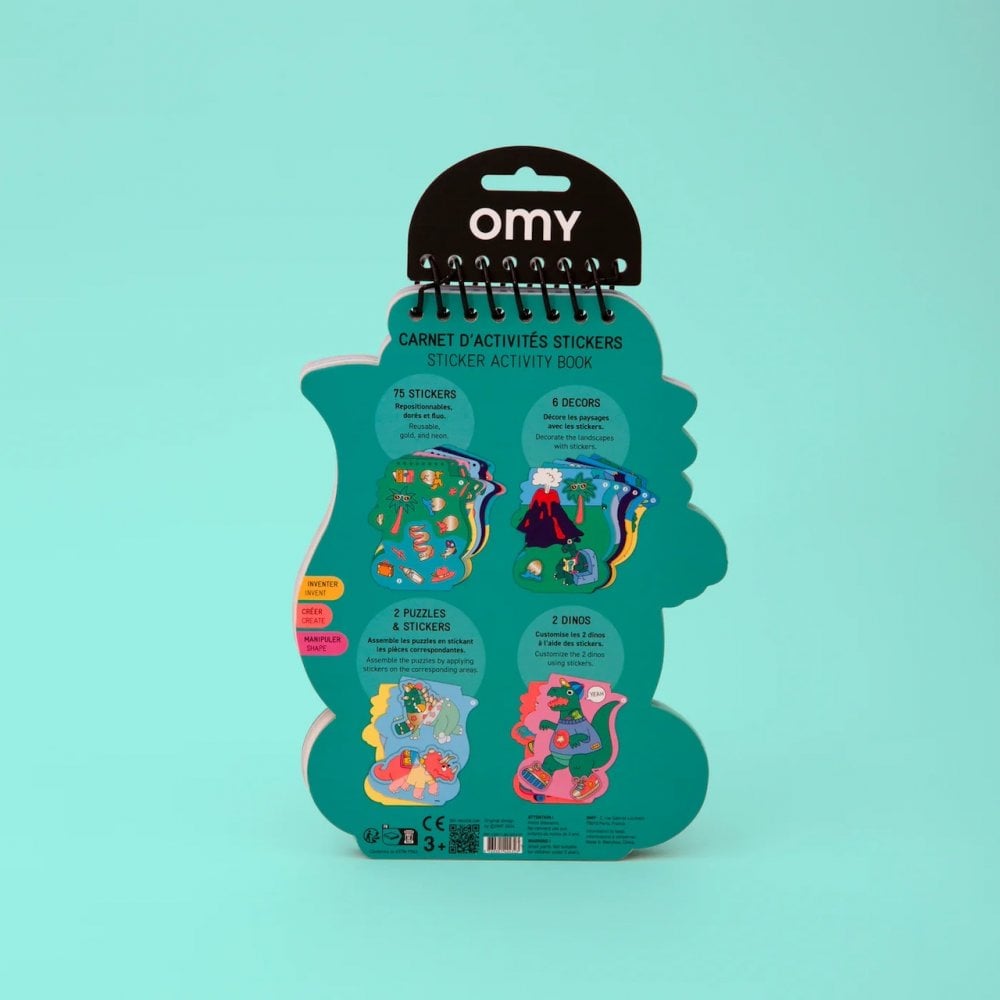 STICKER ACTIVITY BOOK - DINO (4 YEARS+)