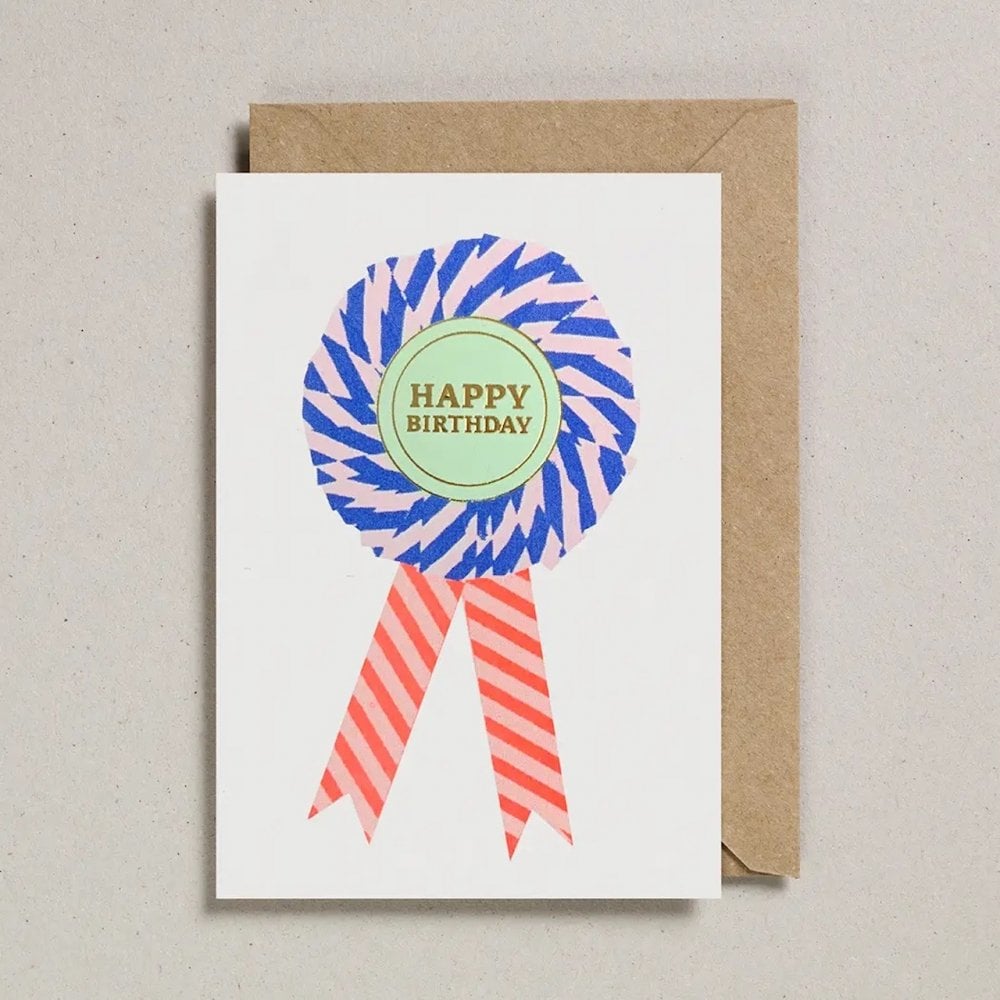 ROSETTE CARD - HAPPY BIRTHDAY